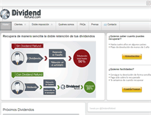 Tablet Screenshot of dividendrefund.com